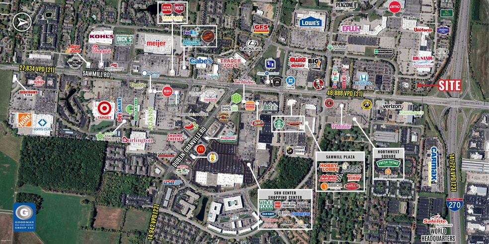 3830 Tuller Rd, Dublin, OH for sale - Aerial - Image 2 of 4