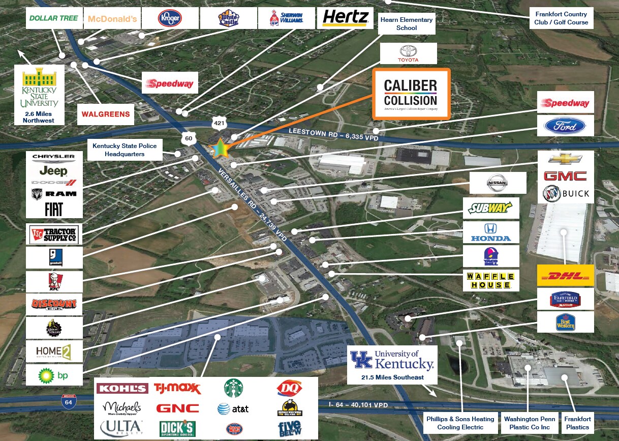 922 Versailles Rd, Frankfort, KY 40601 Caliber Collision Frankfort