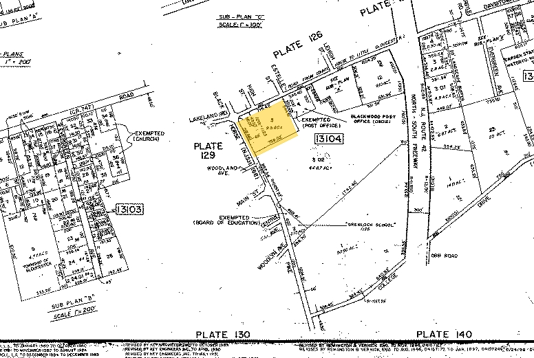 1001-1123 S Black Horse Pike, Blackwood, NJ for sale Plat Map- Image 1 of 1