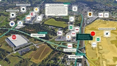 1565 W Harrisburg Pike, Middletown, PA - AERIAL  map view