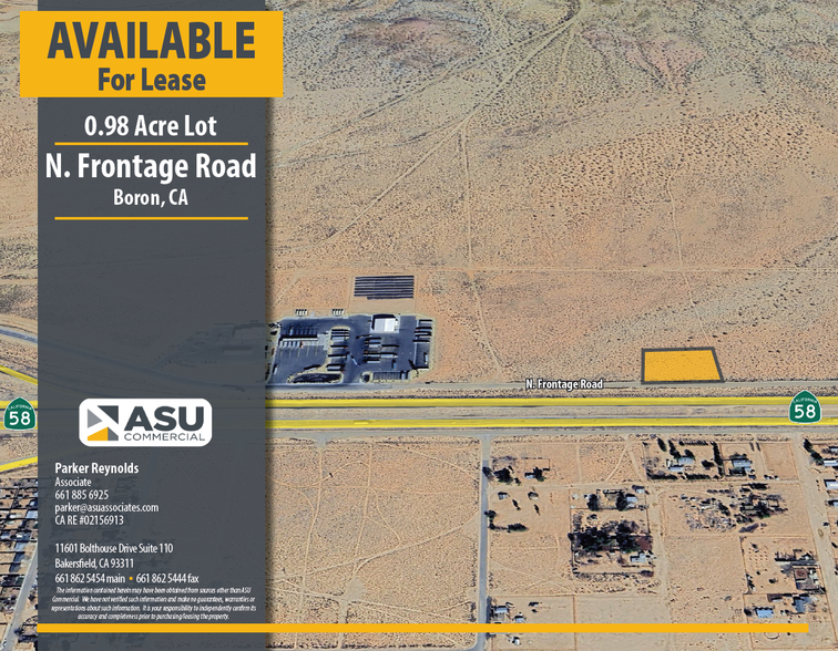 N Frontage Road, Boron, CA for sale - Primary Photo - Image 1 of 1