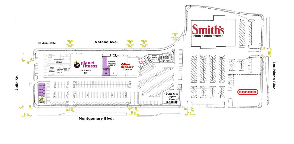 7200 Montgomery Blvd NE, Albuquerque, NM for lease - Site Plan - Image 2 of 7