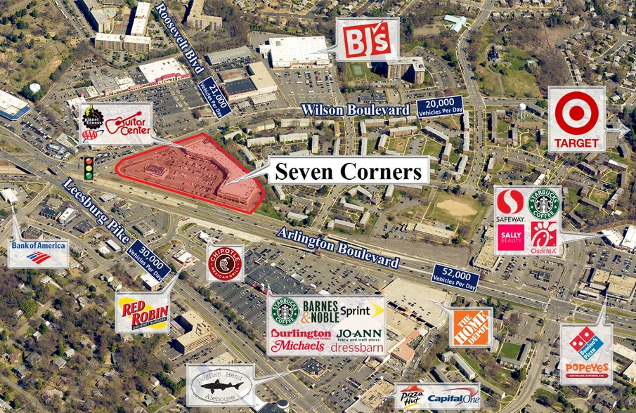 6270-6290 Arlington Blvd, Falls Church, VA for lease - Primary Photo - Image 1 of 2