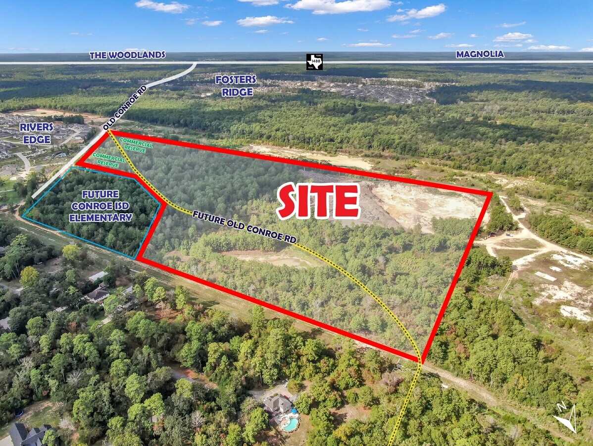 14051 Old Conroe Rd, Conroe, TX 77384 Prime land for development