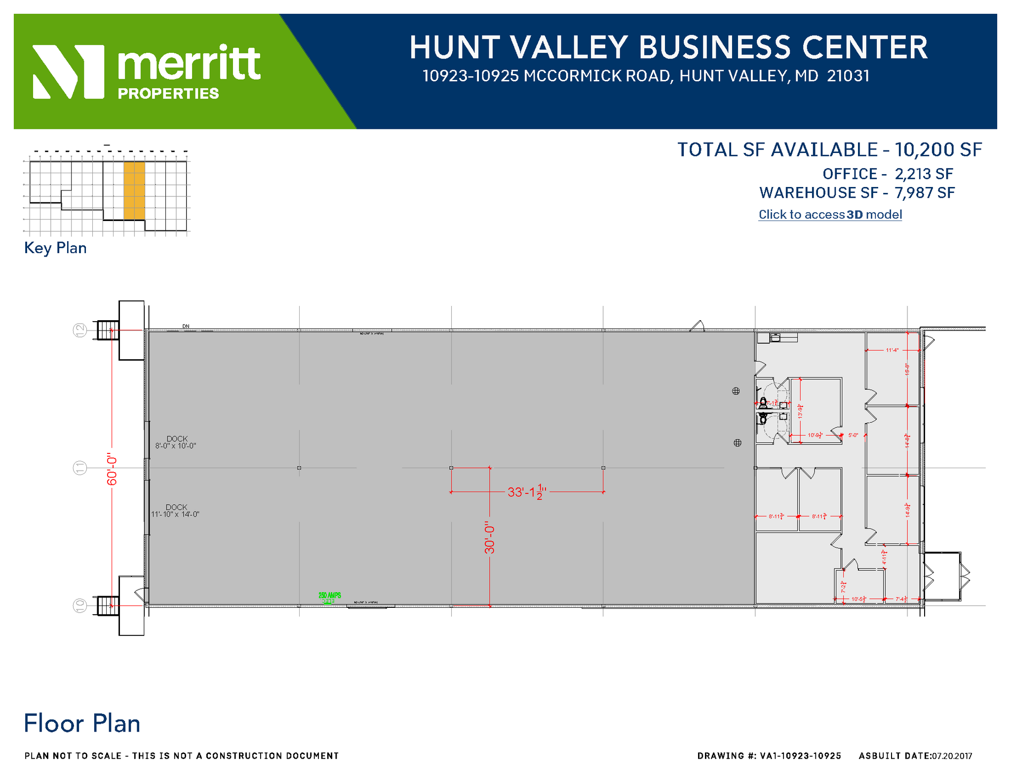 10945-10973 McCormick Rd, Hunt Valley, MD for lease Floor Plan- Image 1 of 2