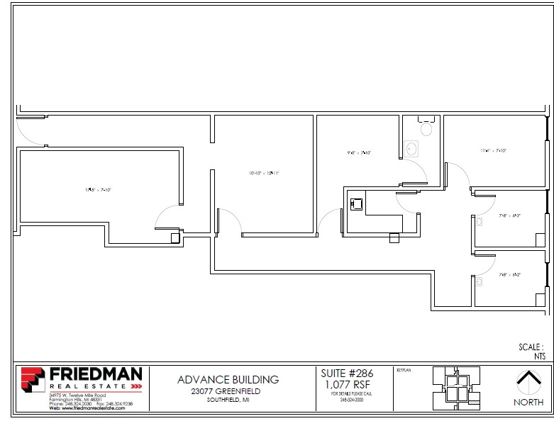 23077 Greenfield Rd, Southfield, MI for lease Floor Plan- Image 1 of 1