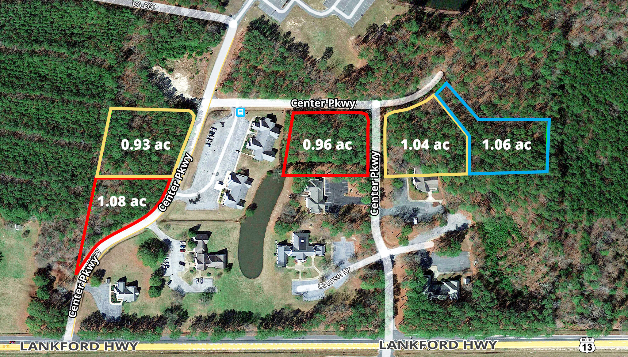 Center Parkway, Greenbush, VA for sale Aerial- Image 1 of 5