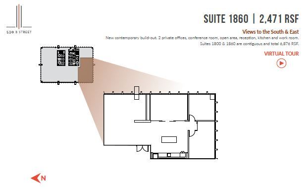 530 B St, San Diego, CA for lease Floor Plan- Image 1 of 13