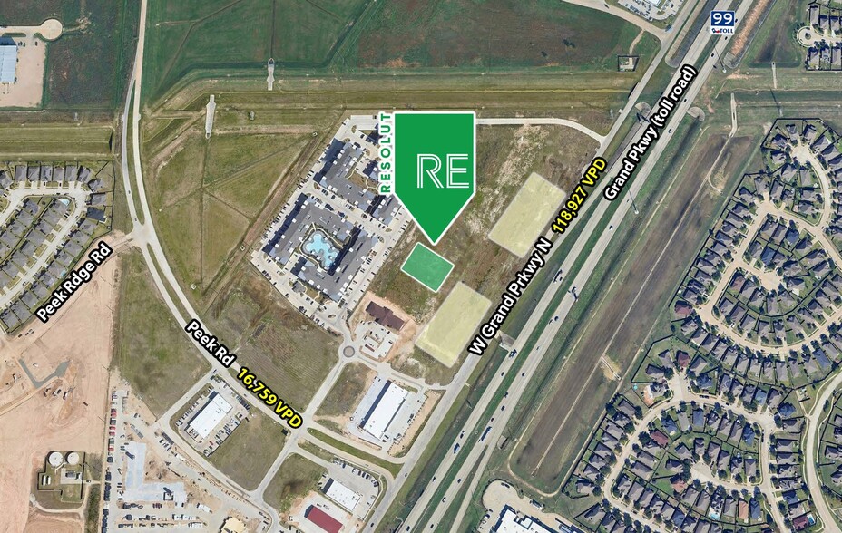 00 Peek Rd, Katy, TX for lease - Aerial - Image 2 of 3
