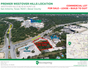 Westover Hills Blvd, San Antonio, TX - aerial  map view