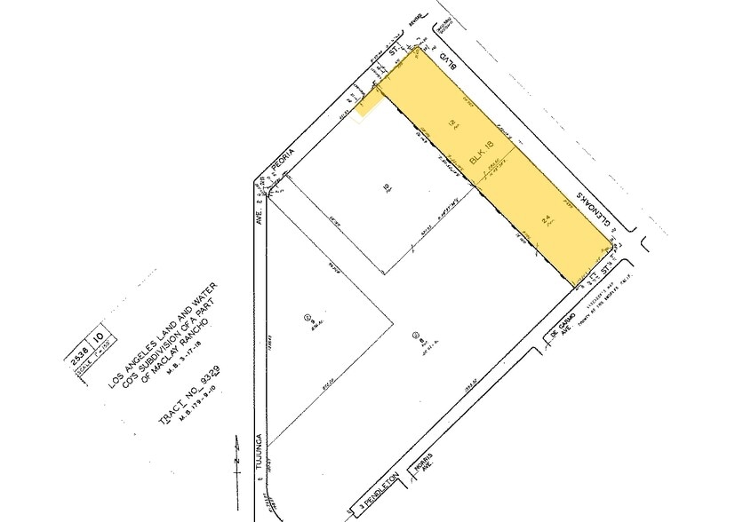 9361 Glenoaks Blvd, Sun Valley, CA for lease - Plat Map - Image 2 of 2