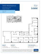 5433 Westheimer Rd, Houston, TX for lease Floor Plan- Image 1 of 1