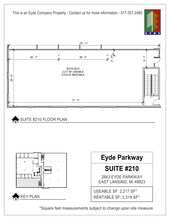 2843 Eyde Pky, East Lansing, MI for lease Floor Plan- Image 1 of 1