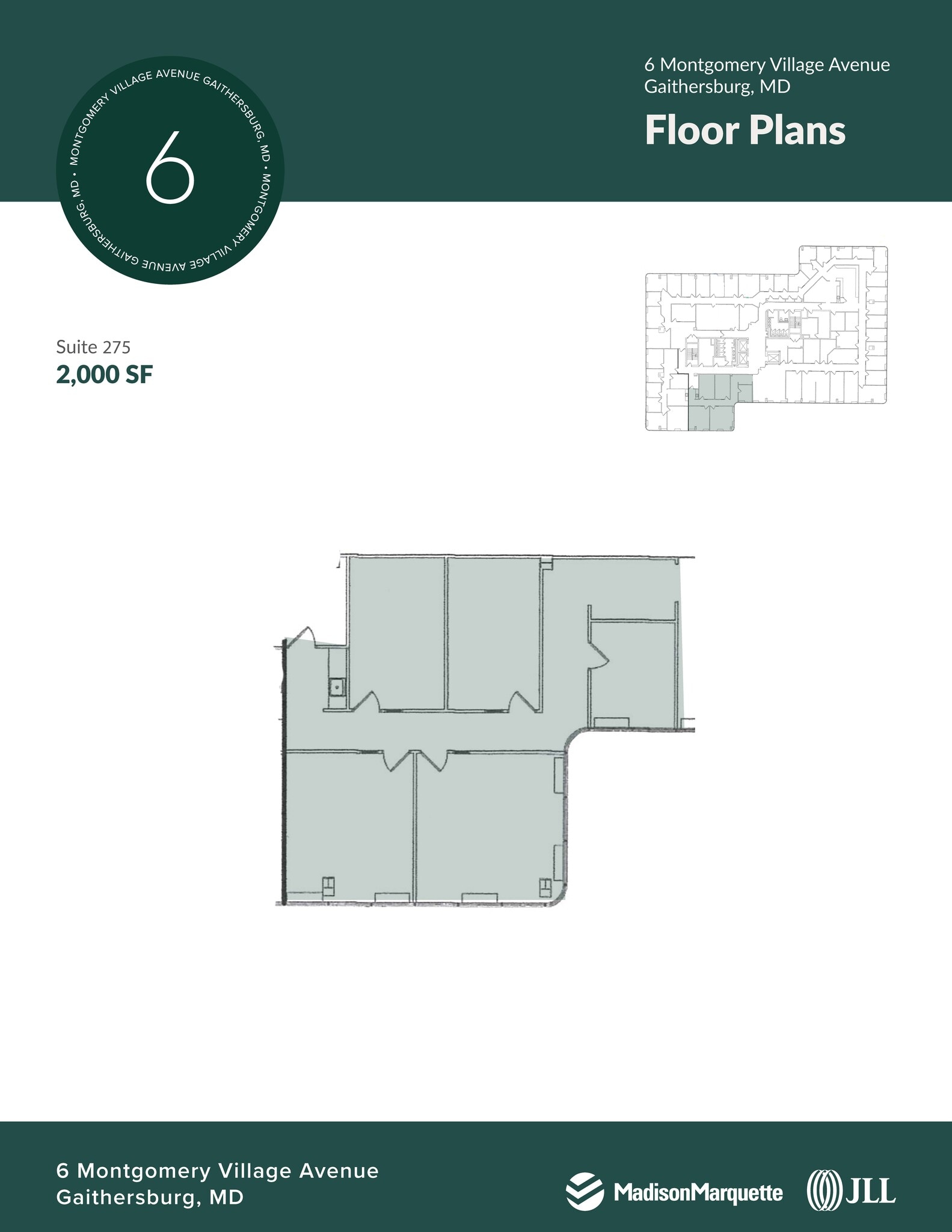 6 Montgomery Village Ave, Gaithersburg, MD for lease Floor Plan- Image 1 of 2