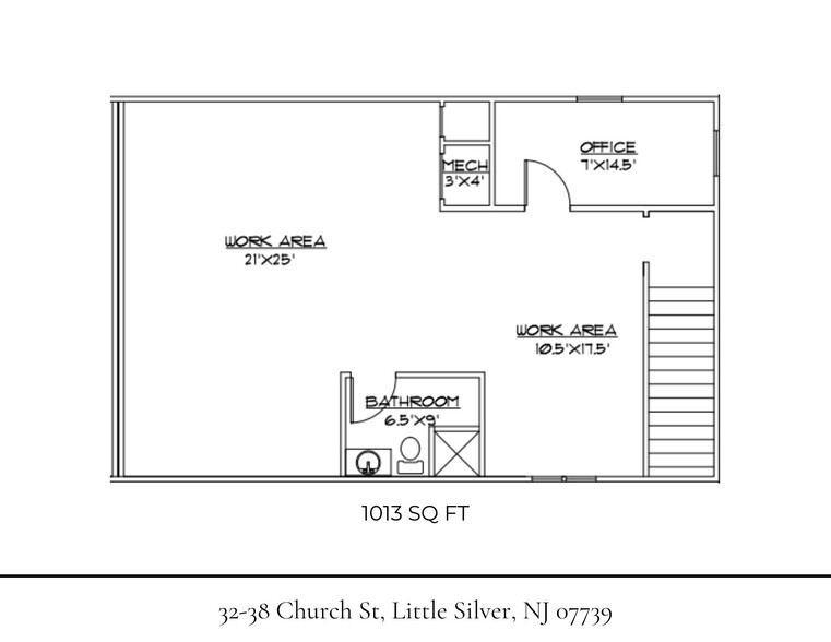 38 Church St, Little Silver, NJ for lease - Floor Plan - Image 2 of 2