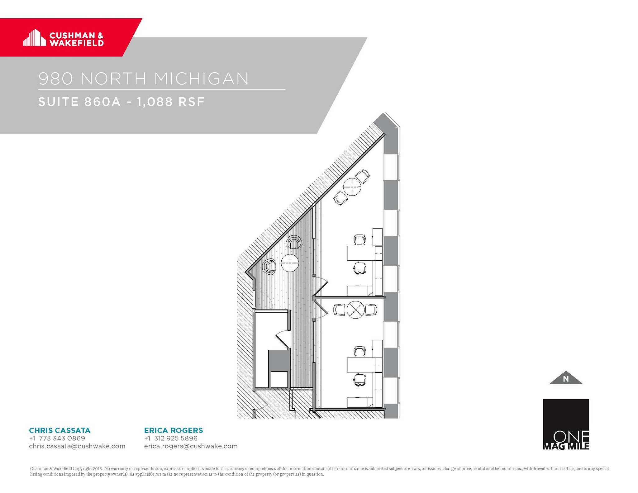 980 N Michigan Ave, Chicago, IL for lease Floor Plan- Image 1 of 1