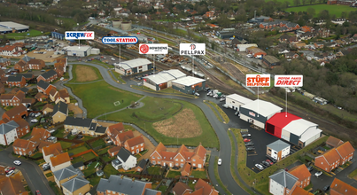 Smedley Close, North Walsham, NFK - aerial  map view