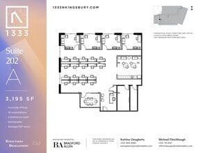 1333 N Kingsbury St, Chicago, IL for lease Floor Plan- Image 2 of 3