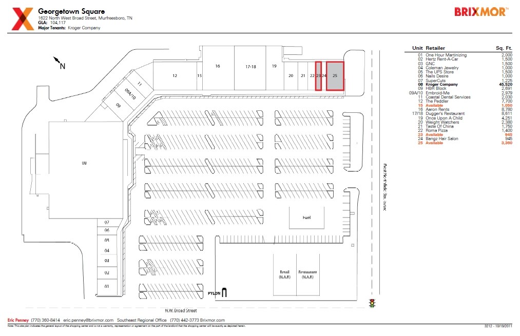 1622 NW Broad St, Murfreesboro, TN 37129 Square