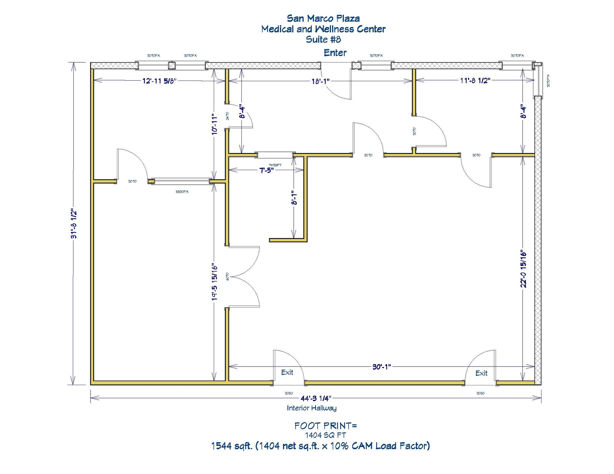 1399 Ygnacio Valley Rd, Walnut Creek, CA for lease Floor Plan- Image 1 of 1