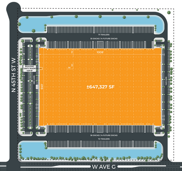 N 45th St W, Lancaster, CA for lease - Site Plan - Image 3 of 3