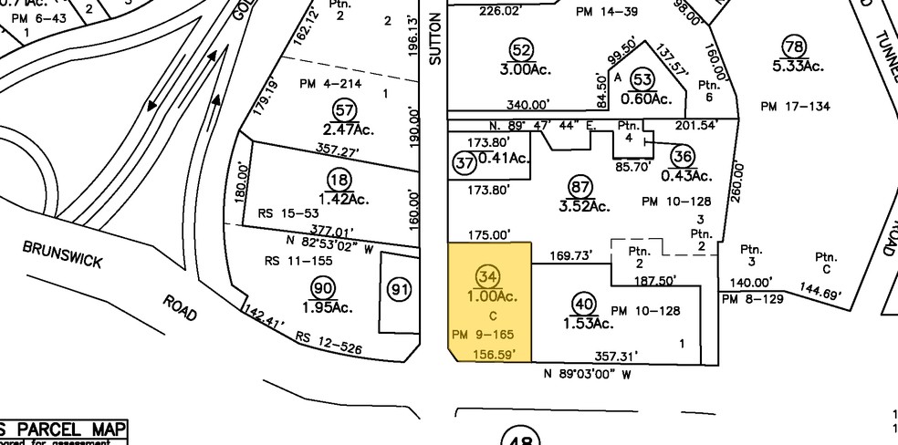 841-1043 Sutton Way, Grass Valley, CA for lease - Plat Map - Image 2 of 19