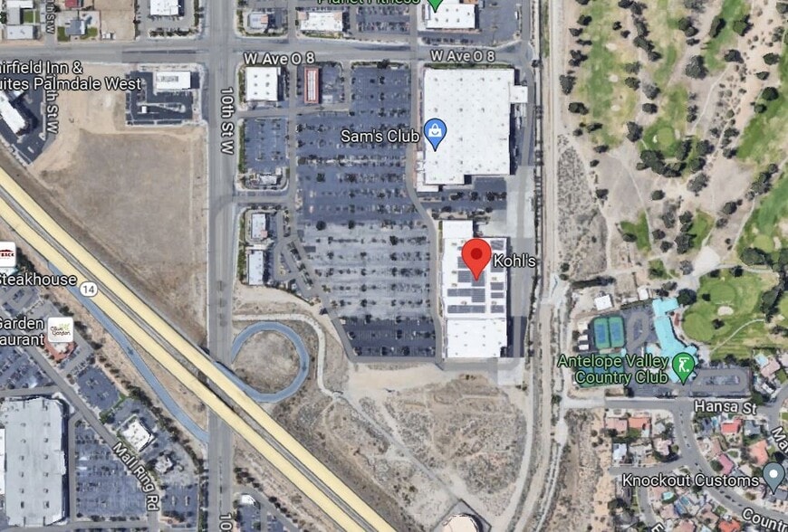 39850 10th St W, Palmdale, CA for lease - Aerial - Image 1 of 2