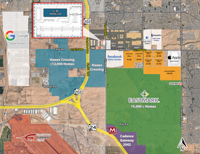 3438 S Ellsworth Rd, Mesa, AZ - aerial  map view