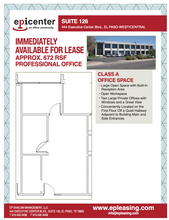 444 Executive Center Blvd, El Paso, TX for lease Floor Plan- Image 2 of 7