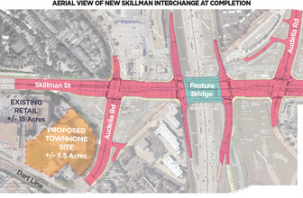 9090 Skillman St, Dallas, TX - aerial  map view