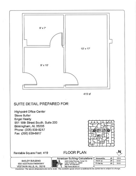 600 Vestavia Pky, Birmingham, AL for lease - Site Plan - Image 2 of 14