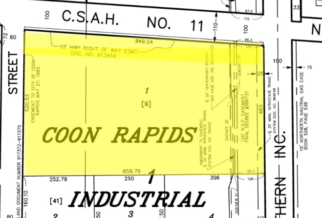 1200 Northdale Blvd NW, Coon Rapids, MN for lease - Plat Map - Image 1 of 1