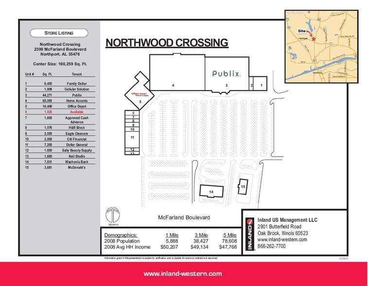 2300-2350 McFarland Blvd, Northport, AL for lease - Site Plan - Image 3 of 6