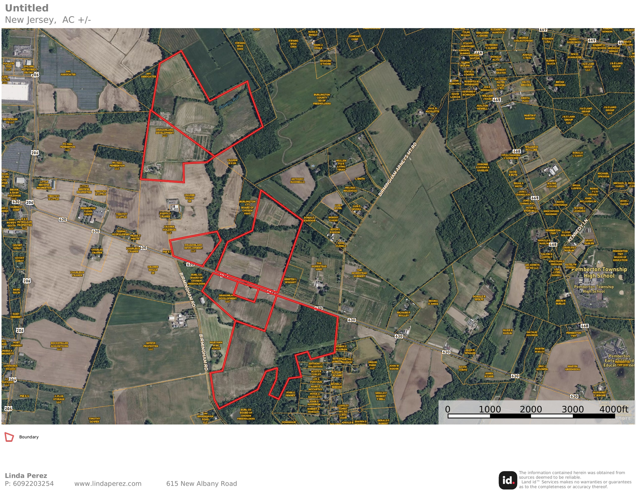 0 North Pemberton Road, Pemberton, NJ for sale Aerial- Image 1 of 5