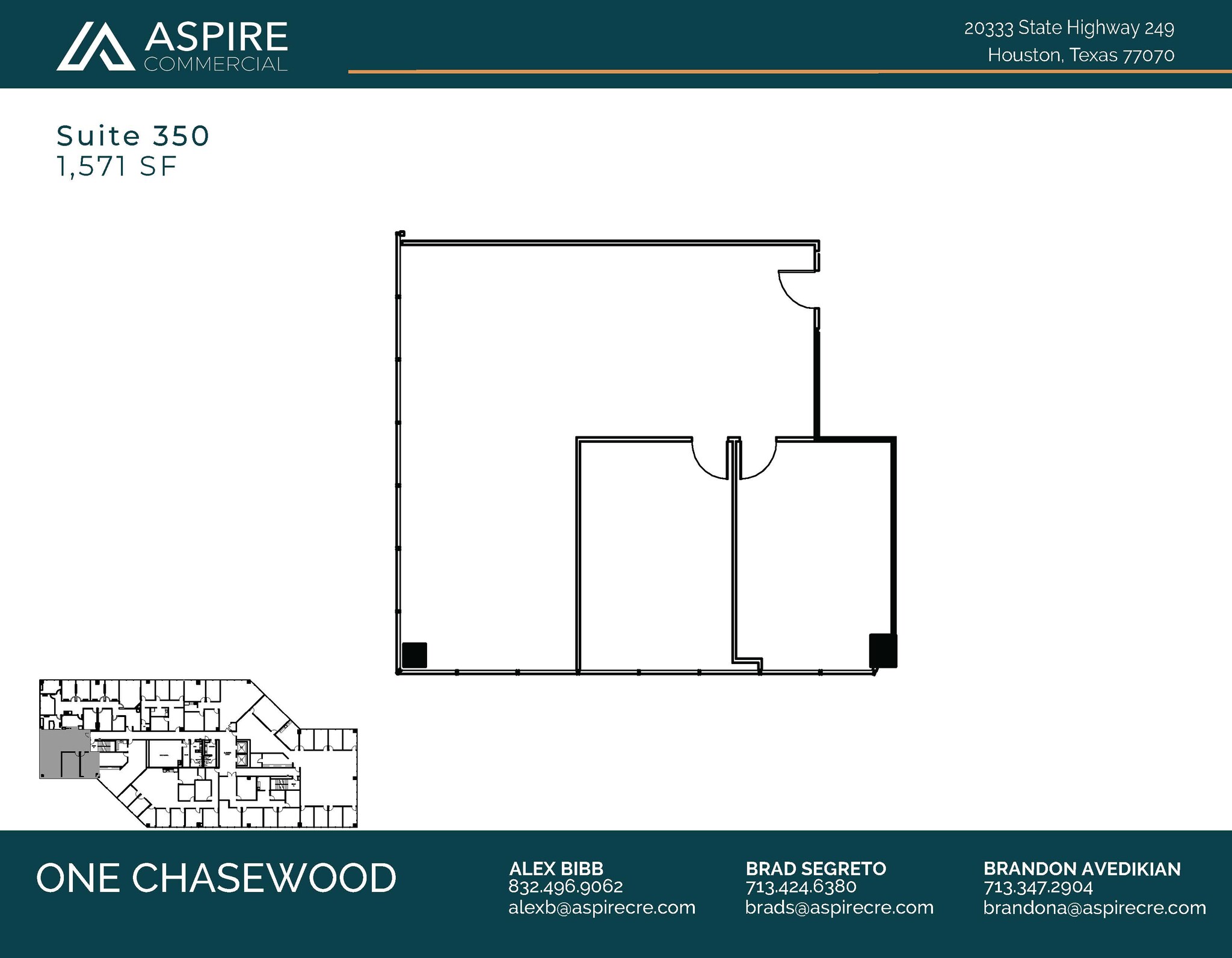 20333 State Highway 249, Houston, TX for lease Floor Plan- Image 1 of 2