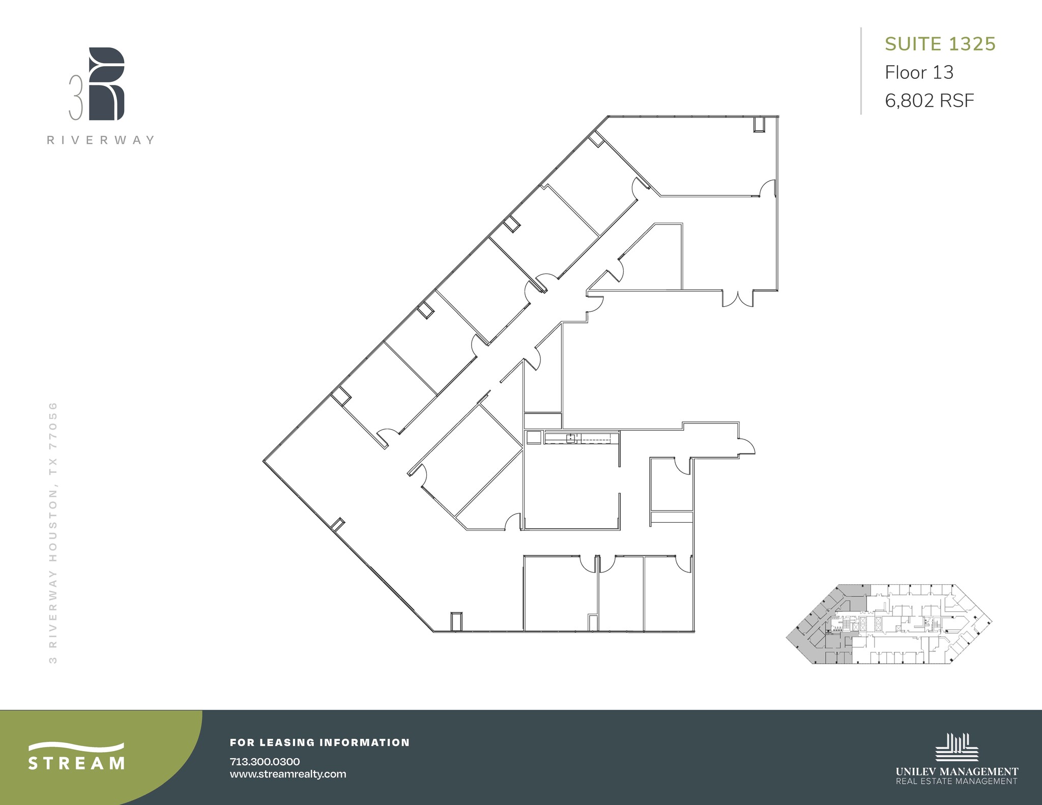 3 Riverway, Houston, TX for lease Floor Plan- Image 1 of 1