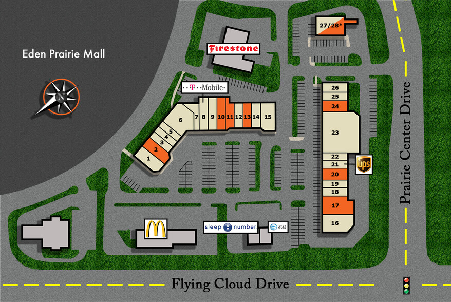 561-565 Prairie Center Dr, Eden Prairie, MN for lease - Site Plan - Image 2 of 2