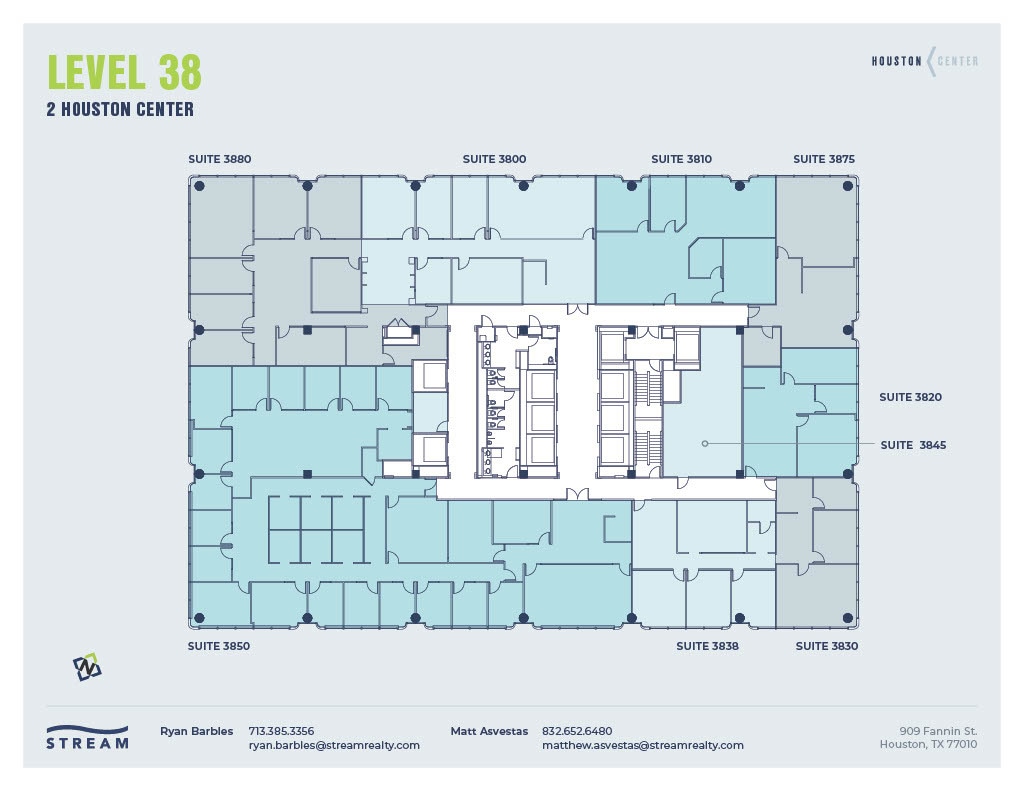 909 Fannin St, Houston, TX for lease Floor Plan- Image 1 of 1