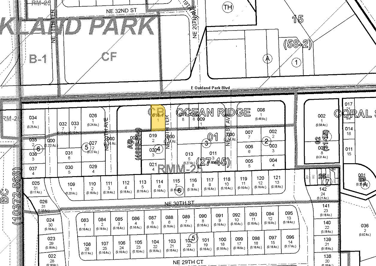 2020 E Oakland Park Blvd, Fort Lauderdale, FL for sale Plat Map- Image 1 of 1