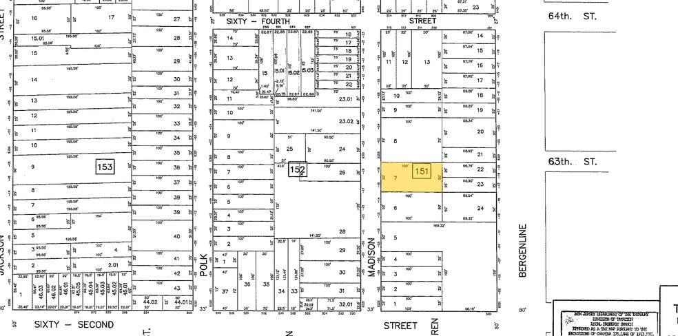 6216-6218 Madison St, West New York, NJ for sale - Plat Map - Image 2 of 8