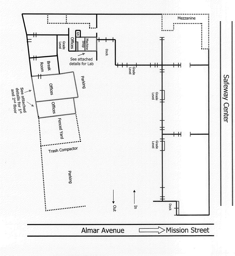 831 Almar Ave, Santa Cruz, CA for lease Floor Plan- Image 1 of 1