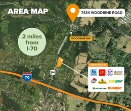 7434 Woodbine Rd, Woodbine, MD - AERIAL  map view