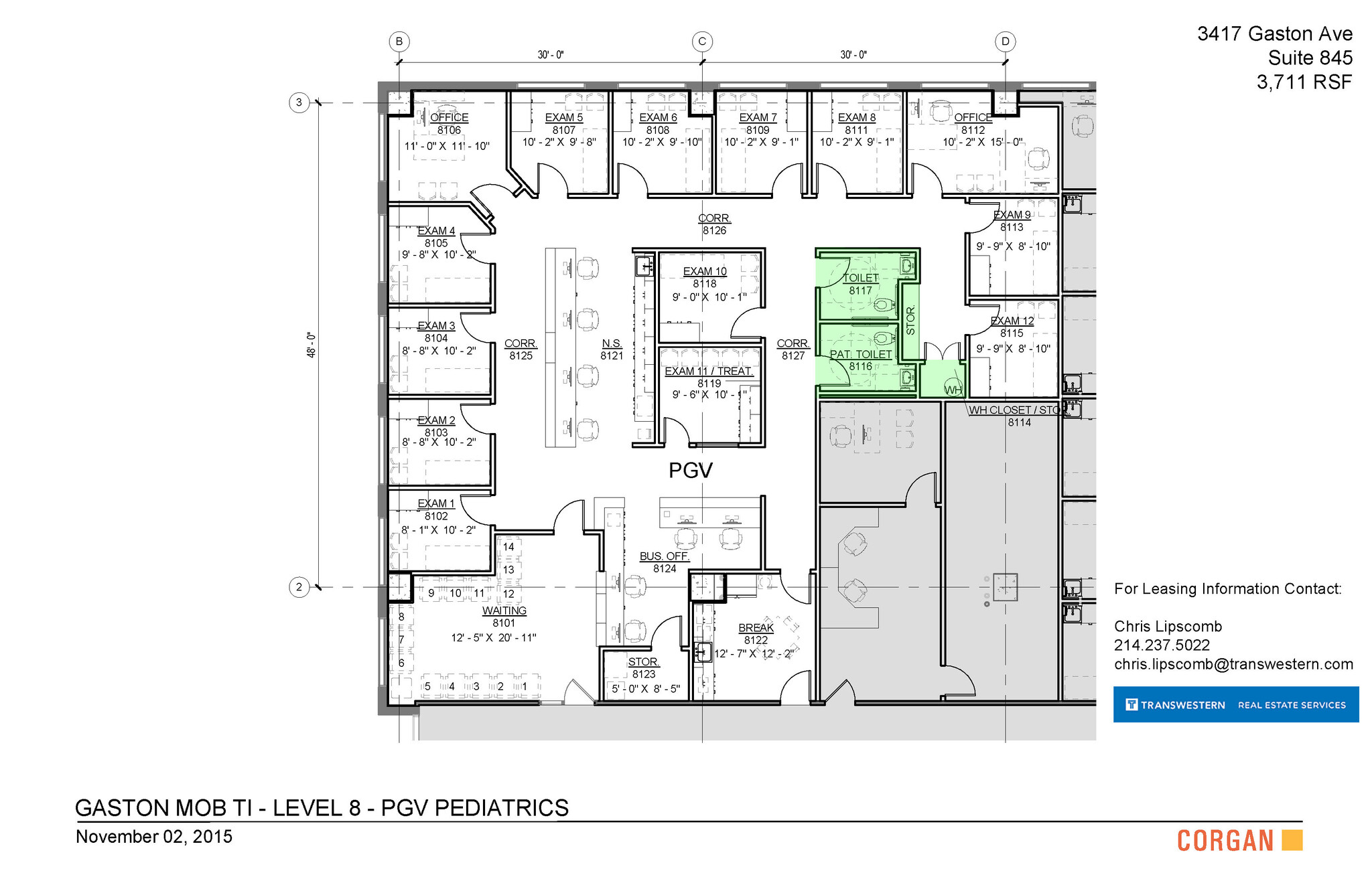 3417 Gaston Ave, Dallas, TX for lease Floor Plan- Image 1 of 1