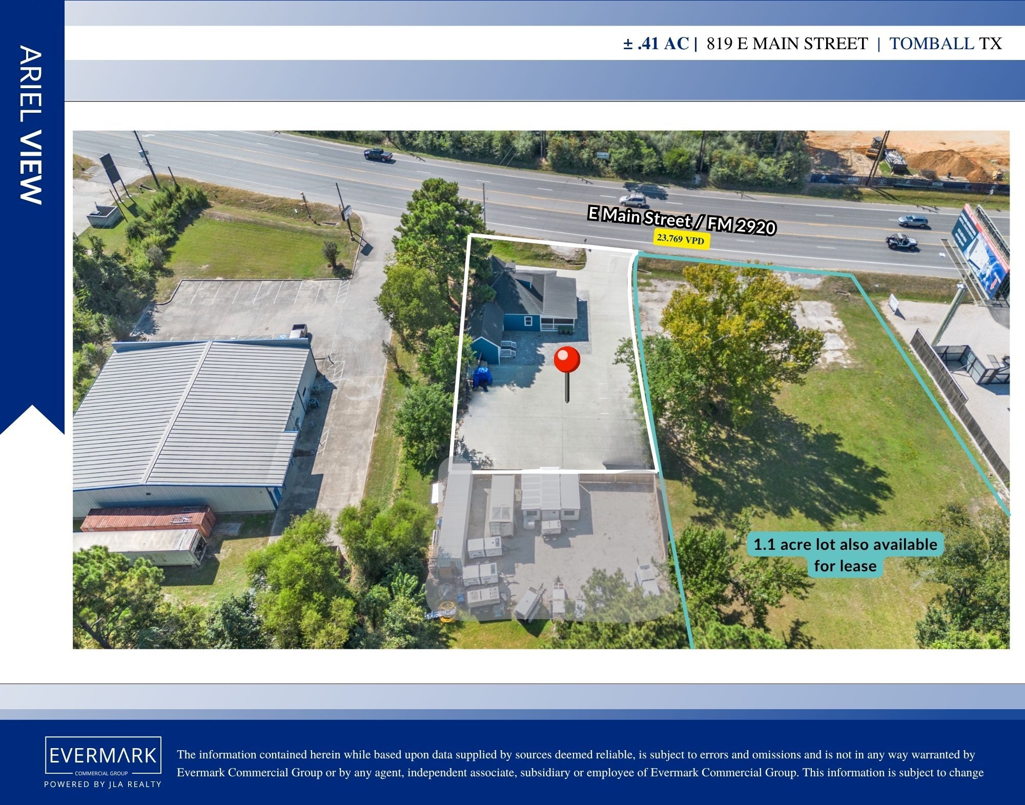 819 E Main St, Tomball, TX for lease Aerial- Image 1 of 9