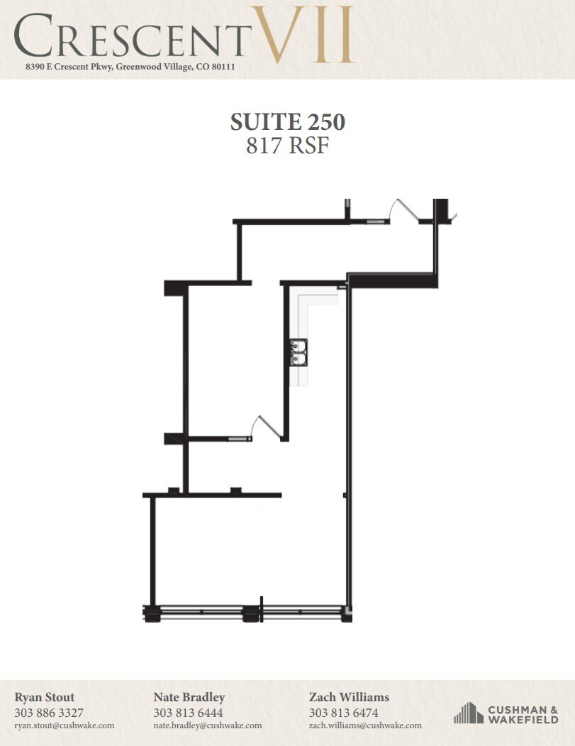 8390 E Crescent Pky, Greenwood Village, CO for lease Floor Plan- Image 1 of 1