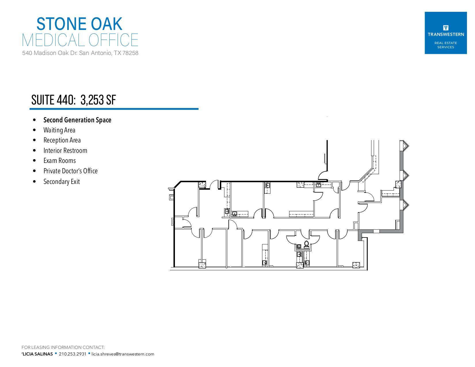 540 Madison Oak Dr, San Antonio, TX for lease Floor Plan- Image 1 of 1