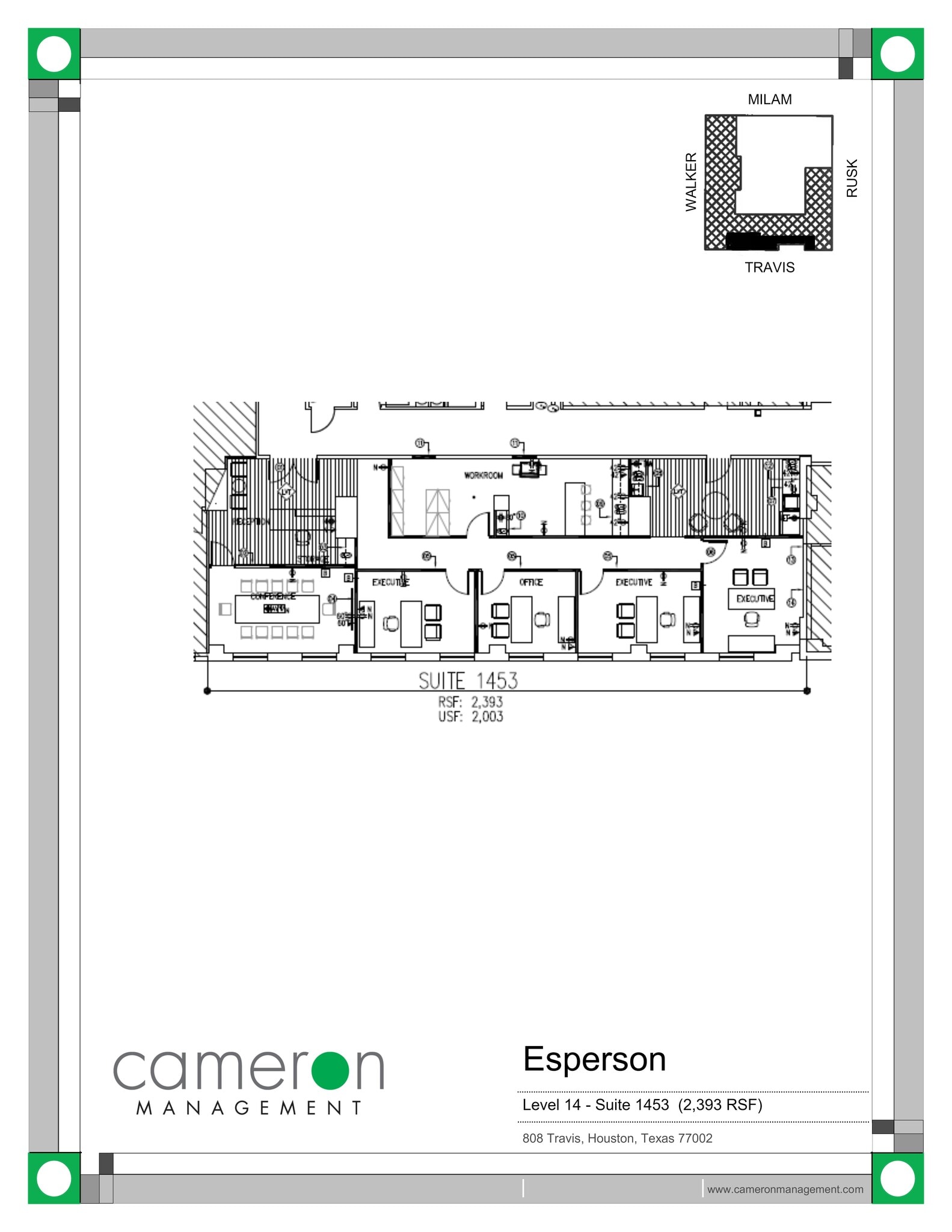 808 Travis St, Houston, TX for lease Site Plan- Image 1 of 1