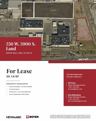 More details for 250 W 3900 S, Salt Lake City, UT - Land for Lease