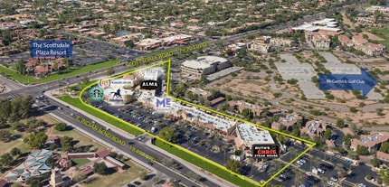 7001 N Scottsdale Rd, Scottsdale, AZ - AERIAL map view