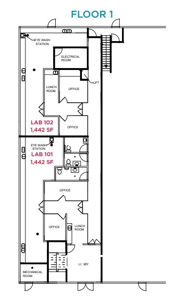 1600 Valmont Way, Richmond, BC for lease Floor Plan- Image 1 of 1